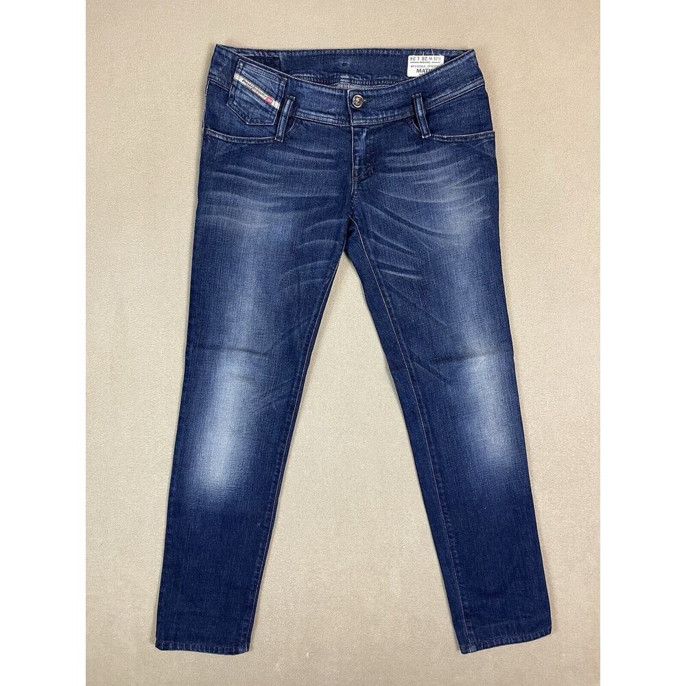 Diesel Jeans Mens 28x34 Blue Matic Slim Tapered Stretch Denim Preppy Adult